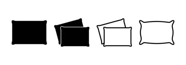 Wektor Ikony Poduszki Dla Aplikacji Webowych Mobilnych Znak Symbol Poduszki — Wektor stockowy