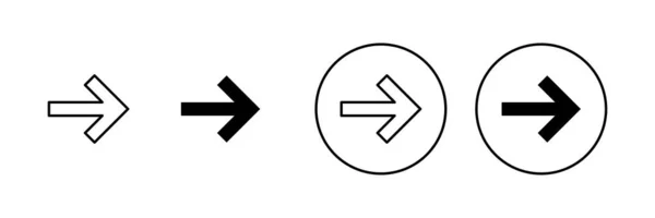 Ikony Šipek Nastaveny Šipka Symbol Pro Web Design — Stockový vektor