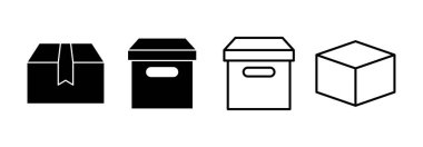 Box icon vector for web and mobile app. box sign and symbol, parcel, package