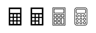 Calculator icon vector for web and mobile app. Accounting calculator sign and symbol.