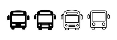 Bus icon vector for web and mobile app. bus sign and symbol. transport symbol