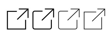 External link icon vector for web and mobile app. link sign and symbol. hyperlink symbol