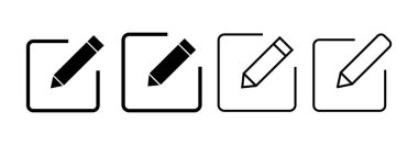 Edit icon vector for web and mobile app. edit document sign and symbol. edit text icon. pencil. sign up