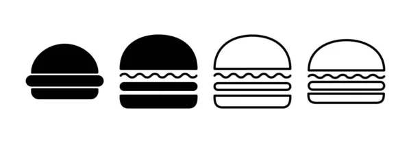 stock vector Burger icon vector for web and mobile app. burger sign and symbol. hamburger