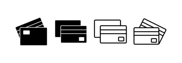 Credit Card Icon Vector Web Mobile App Credit Card Payment — 图库矢量图片