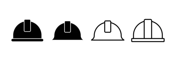 Вектор Значков Шлема Веб Мобильного Приложения Знак Символ Мотоциклетного Шлема — стоковый вектор