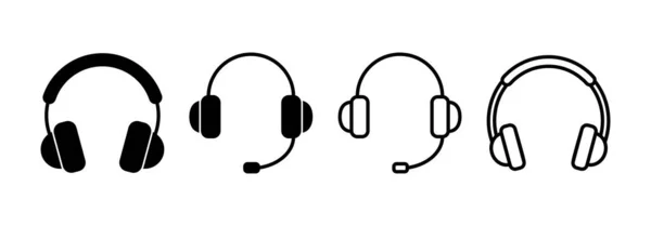 Headphone Icon Vector Web Mobile App Headphone Sign Symbol — Stockvektor