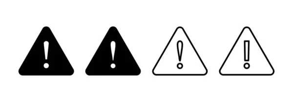 Exclamation Danger Sign Web Mobile App Attention Sign Symbol Hazard — Archivo Imágenes Vectoriales