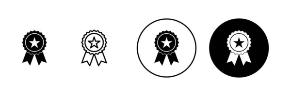 Набор Значков Значка Награды Icon Vector Достижение Знака Символов — стоковый вектор