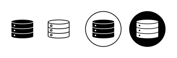 stock vector Database icons set. database sign and symbol