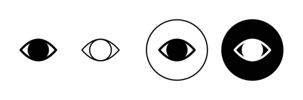 Набір Значків Очей Знак Очей Символ Погляд Бачення Піктограми — стоковий вектор