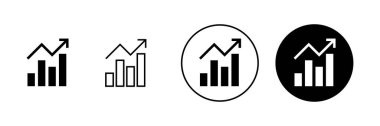 Büyüyen grafik simgeleri ayarlandı. Çizelge ve sembol. diyagram simgesi