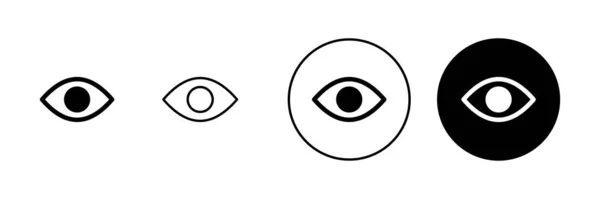 Eye Icons Set Eye Sign Symbol Look Vision Icon — Stock Vector