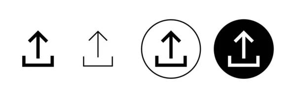 Icons Hochladen Datenzeichen Und Symbol Laden — Stockvektor