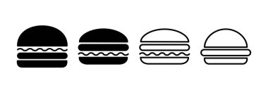 Burger icon vector for web and mobile app. burger sign and symbol. hamburger
