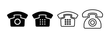 Web ve mobil uygulama için telefon simgesi vektörü. telefon işareti ve sembol