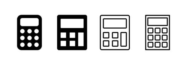 Calculator Icon Vector Web Mobile App Accounting Calculator Sign Symbol — 스톡 벡터