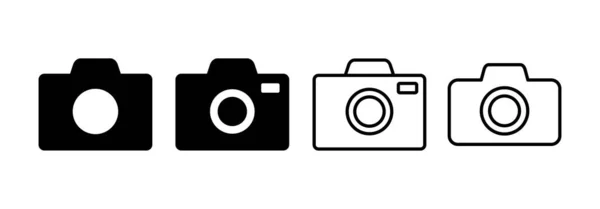 Camera Icon Vector Web Mobile App Photo Camera Sign Symbol — Stockvektor