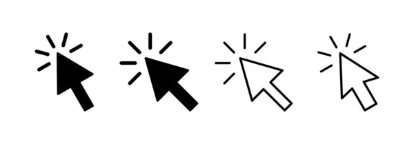 Click Icon Vector Web Mobile App Pointer Arrow Sign Symbol — ストックベクタ