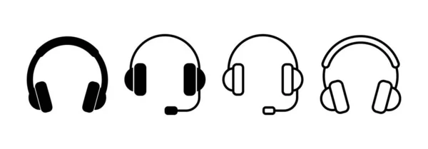Headphone Icon Vector Web Mobile App Headphone Sign Symbol — Vetor de Stock