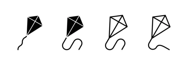 Kite Icon Vektor Für Web Und Mobile App Drachenzeichen Und — Stockvektor