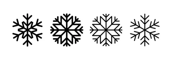 网络应用和移动应用的雪花图标向量 雪花标志和符号 — 图库矢量图片