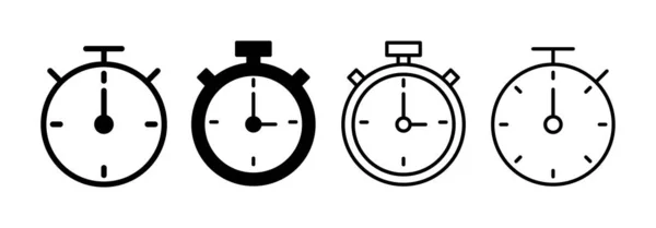 Stopwatch Icon Vector App Web Mobile Timer Segno Simbolo Icona — Vettoriale Stock