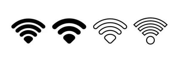 Vettore Icona Wifi Web App Mobile Segnale Simbolo Icona Wireless — Vettoriale Stock