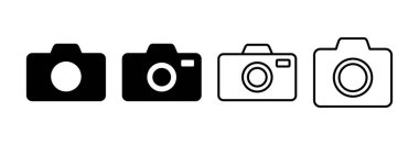 Camera icon vector for web and mobile app. photo camera sign and symbol. photography icon.