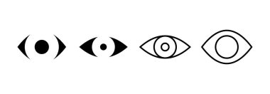 Eye icon vector for web and mobile app. Eye sign and symbol. Look and Vision icon. 