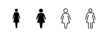 Female icon vector for web and mobile app. woman sign and symbol
