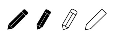 Web ve mobil uygulama için kalem simgesi vektörü. Kalem işareti ve sembol. Simge vektörünü düzenle