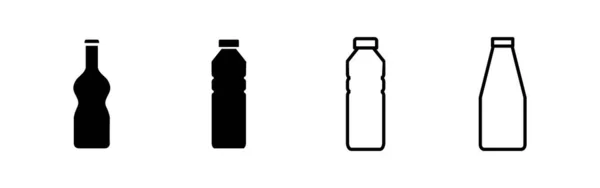 Bottle Icon Vector Web Mobile App Bottle Sign Symbol —  Vetores de Stock