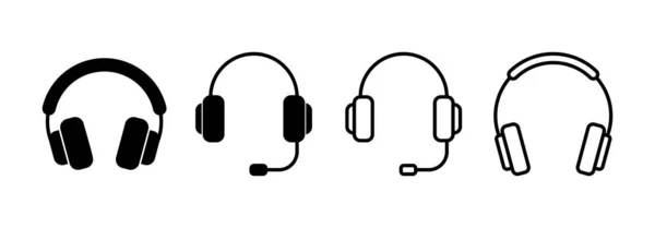 Headphone Icon Vector Web Mobile App Headphone Sign Symbol — Stok Vektör