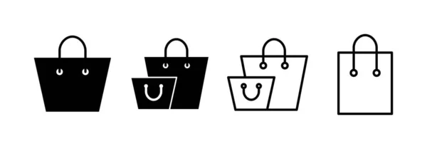 用于Web和移动应用程序的购物袋图标向量 购物标志和符号 — 图库矢量图片
