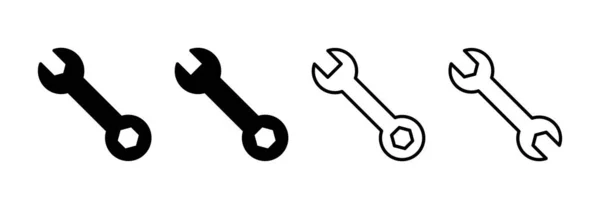 Web和移动应用程序的Wrench图标向量 修理图标 工具符号和符号 — 图库矢量图片