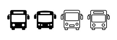 Bus icon vector for web and mobile app. bus sign and symbol. transport symbol