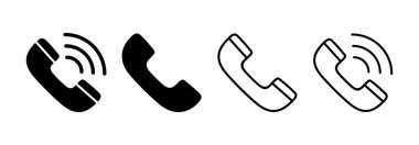 Call icon vector for web and mobile app. telephone sign and symbol. phone icon. contact us 