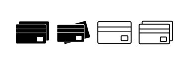 Credit card icon vector for web and mobile app. Credit card payment sign and symbol