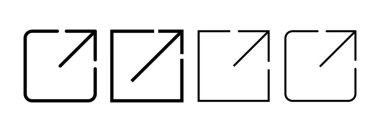 External link icon vector for web and mobile app. link sign and symbol. hyperlink symbol