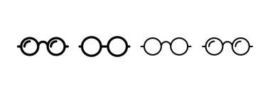 Glasses icon vector for web and mobile app. Glasses sign and symbol