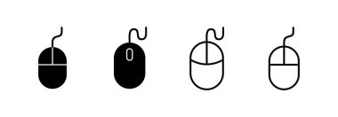 Web ve mobil uygulama için fare simgesi vektörü. Tıklama işareti ve sembol. işaretleyici simgesi vektörü.