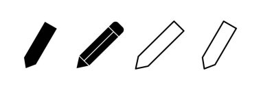 Web ve mobil uygulama için kalem simgesi vektörü. Kalem işareti ve sembol. Simge vektörünü düzenle