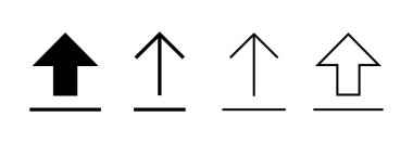 Web ve mobil uygulama için simge vektörü yükle. veri işareti ve sembolü yükle