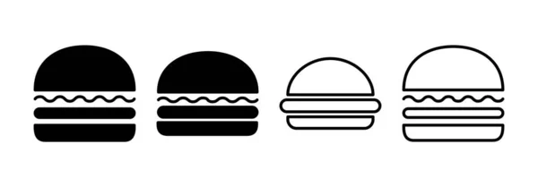 stock vector Burger icon vector for web and mobile app. burger sign and symbol. hamburger