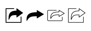 Web ve mobil uygulama için simge vektörünü paylaş. İşaret ve sembol paylaşımı