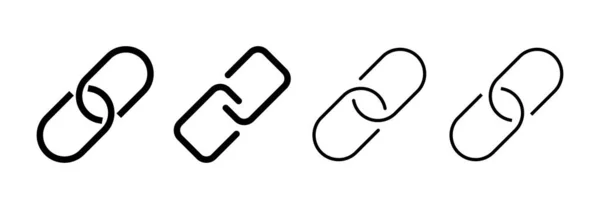 Odkaz Ikona Vektor Pro Webové Mobilní Aplikace Znak Symbol Řetězce — Stockový vektor