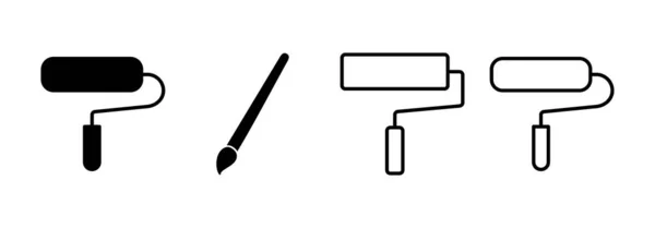 Paint Icon Vektor Für Web Und Mobile App Pinsel Zeichen — Stockvektor