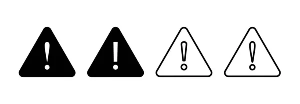 Exclamation Danger Sign Web Mobile App Attention Sign Symbol Hazard — 스톡 벡터