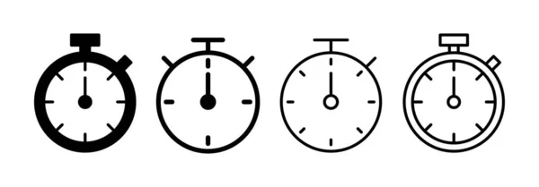 Stopwatch Vector Icono Para Web Aplicación Móvil Signo Temporizador Símbolo — Vector de stock